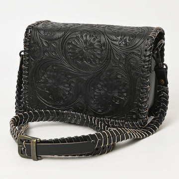 American Darling Cross Body Hand Tooled Genuine Leather Western Women Bag | Antique Tan Handbag Purse Crossbody for Cute